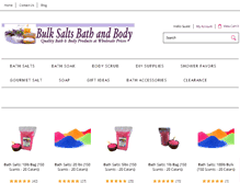 Tablet Screenshot of bulksaltsbathandbody.com